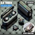F9 TWS True Wireless Earbuds With Power Bank tuch Bluetooth 5.0 headset in-ear sports digital display charging compartment intelligent noise reduction Earphone. 