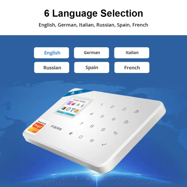 FUERS%20W181%20GSM%20WIFI%20Tuya%20Smart%20Home%20Alarm%20System%20Kit%20Wireless%20Alarm%20Security%20System%203MP%20IP%20Camera%20Control%20Autodial%20Siren%20-%20Image%204
