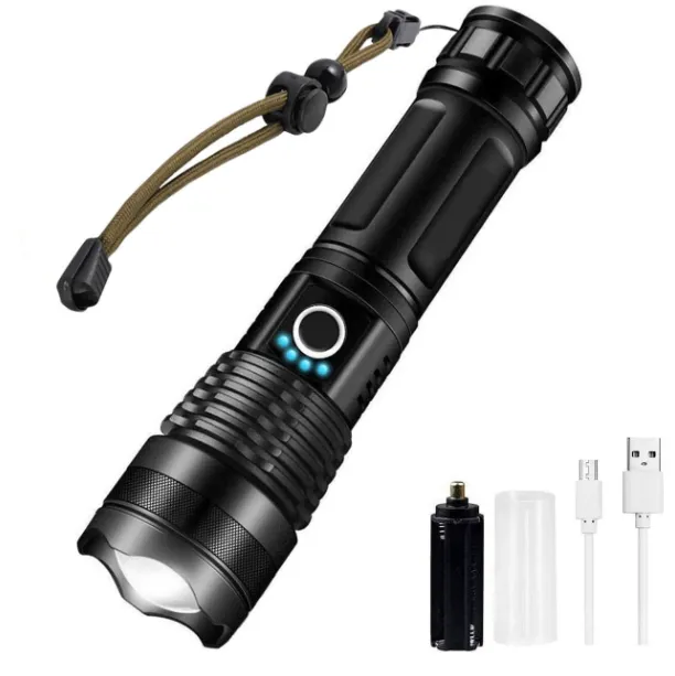 XHP50%20Waterproof%20High%20Lumens%20LED%20Flashlight%20(Rechargeable%20Zoom%20LED%20Flashlight%20USB%20Torch%20Light)%20-%20Image%202