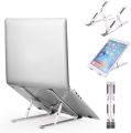 Laptop Stand Aluminum Alloy Adjustable & Foldable Travel Creative Folding Storage Bracket Stand By Trade bd 365. 