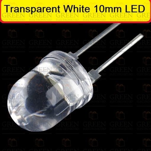10Pcs%2010mm%20White%20LED%20Clear%20Transparent%20White%2010mm%20LED%20Super%20Bright%20LED%20Lamp%20Wide%20Angle%20Electronics%20Components%20Indicator%20Flash%20Light%20Emitting%20Diodes%20-%20Image%204