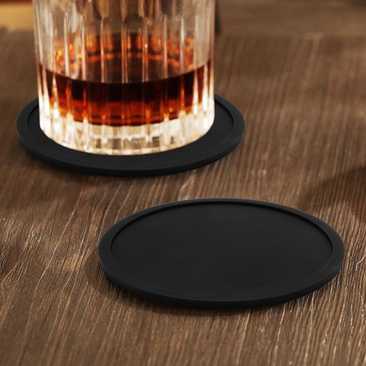 Silicone%20Black%20Drink%20Coasters%20Set%20of%2024%20Non-Slip%20Round%20Soft%20Sleek%20and%20Durable%20Easy%20to%20Clean%20Black%20-%20Image%205