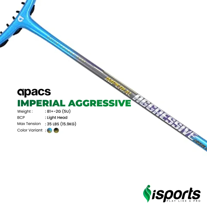 Malaysia%20Imported%20Apacs%20Imperial%20Aggressive%20Unstrung%20Badminton%20Smash%20Racket%20-%20iSports%20-%20Image%203