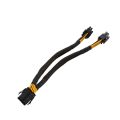 LKPCIGCXM 4 Pcs CPU 8 Pin Splitter ATX CPU 8 Pin Female to Dual 8(4+4) Pin Male EPS 12V for Motherboard Power Adapter Cable.