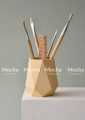 01 pcs colourful gypsum Diomand shape flower vase for home decore.