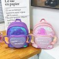 Kids Cute Shiny Colorful Sequin Mini Backpack Fashion Love Heart Wings School Bags Girls Kindergarten Lovely Children Backpacks. 