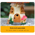 GC Outdoor Solar Lights, Mushroom Sculpture, Waterproof Resin Fairy House Night Lights For Gardens, Balconies, Home Decoration, Unique Housewarming Gift. 
