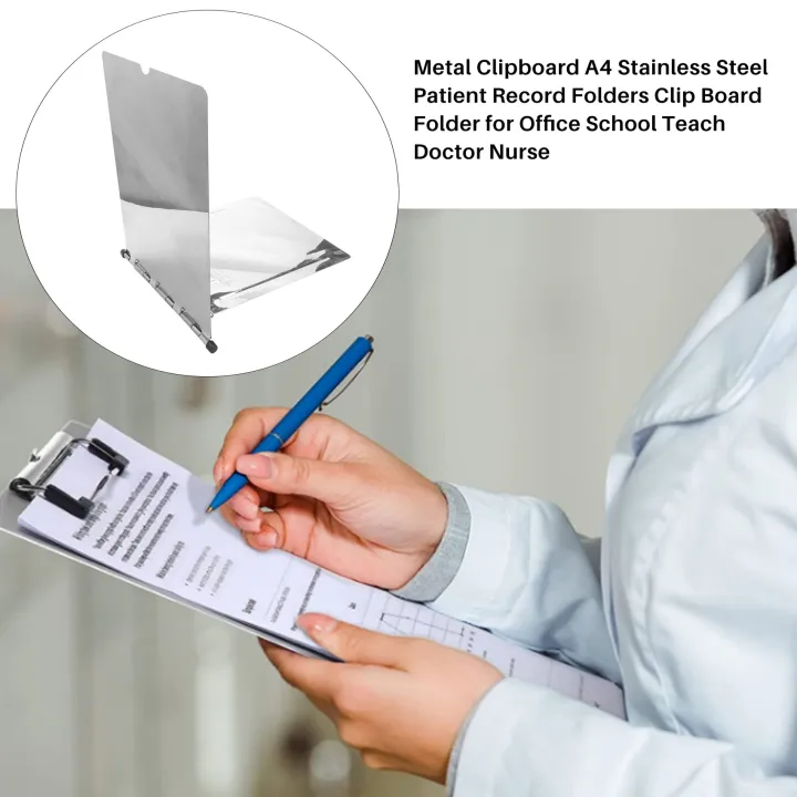A4%20Stainless%20Steel%20Patient%20Record%20Folders%20Clip%20Board%20for%20Doctor%20Nurse%20-%20Image%203