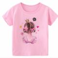 Summer Boys Girls Short Sleeves T-Shirts 2022 Children's Tshirt Pink Panda T Shirt Baby Girl Tops Kids Tees Girls Tops Casual.