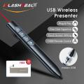 iFlashDeal Presenter Presentation Clicker Page Turning Pen Laser Pointer Pen USB RF Presenter Universal 2.4Ghz Office Presentation Clicker with Hyperlink for Keynote PPT Mac PC Laptop.