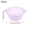 Fashions 1 Pcs Foldable Face Ice Bath Bowl Facials Plunge Wash Basin Silicone Portable Travel Home Skincare Ice Facials Bath.