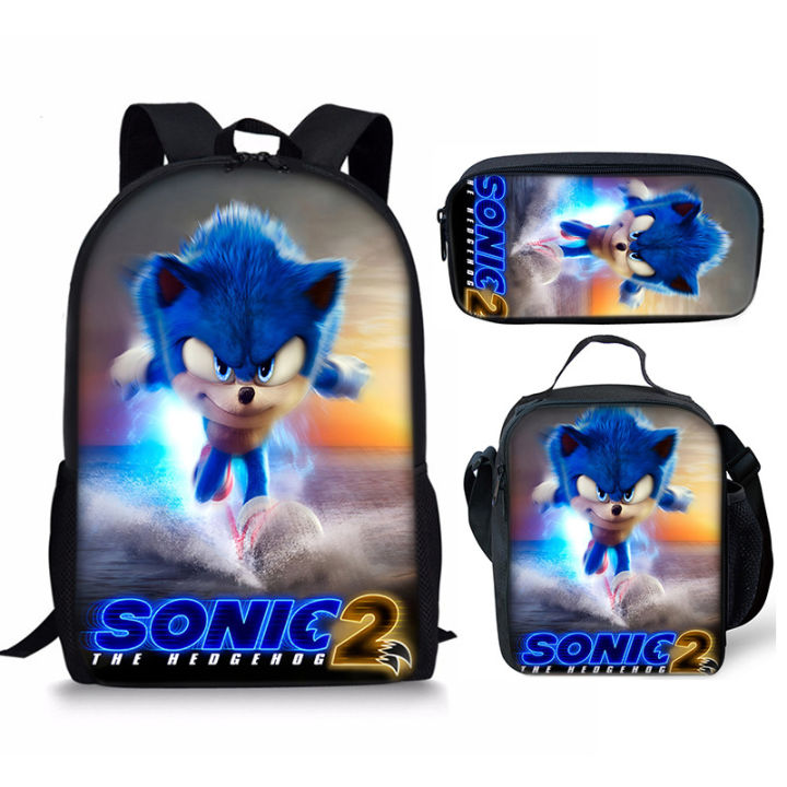 Amazon%20New%20Sonic%20Backpack%20Sonic2%20Student%20School%20Bag%20Children's%20Meal%20Bag%20Pencil%20Case%20Three-Piece%20Set%20Manufacturers%20Wholesale%20-%20Image%205