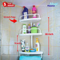 Stylish & Durable: Elite Washroom Corner Rack for Modern Homes. 