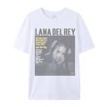 Lana Del Rey Vintage T-shirt printed Men's and Women's Cotton High quality Short Sleeves Sense of design Tops Lazy style Tees. 