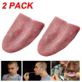 Silicone Realistic Fake Tongue Stretch Gag Joke Prank Magic Trick Scary Funny Toy. 