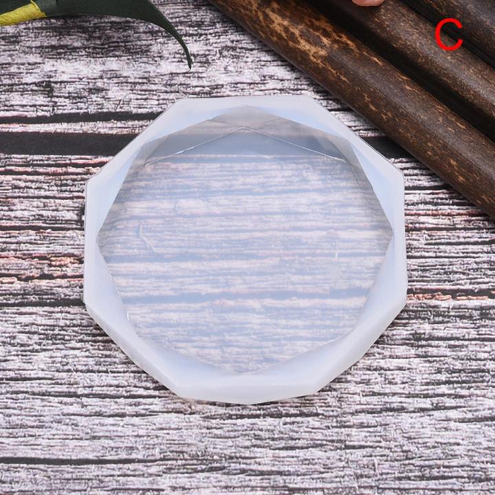 Crystal Coaster Resin Casting Mold Silicone Making Mould Craft DIY Art Supplies