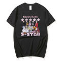 Stray Kids 5 star T shirt SKZ cartoon print short sleeve tee 100% cotton high quality summer T-shirt tops women men Kpop clothes. 