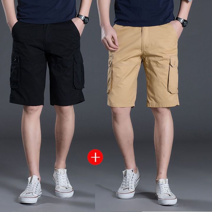 Shorts%20Men's%20Summer%20Pirate%20Shorts%20Men's%20Loose%20Cargo%20Middle%20Pants%20Korean%20Style%20Trendy%20Casual%20Knee%20Pants%20Beach%20Pants%20Pure%20Cotton%20-%20Image%209