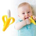Children's Banana Teether Molar Sticks Bites Food Grade Silicone Fruit Teether Baby Training Toothbrush Dropshipping.