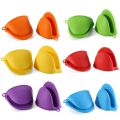 Grip Oven Pot Holder Baking  Cook Tools Mini Kitchen Non-slip Heat Resistant Oven Mitts Silicone Glove -2 PCS. 