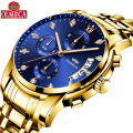 OLMECA Multi functional Steel Band Men's Watch Business Waterproof Non Mechanical Watch Wholesale.