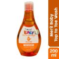 Meril Baby Head to Toe Wash – 100ml & 200ml | Gentle Baby Top to Toe Wash | Shampoo + Body Wash. 