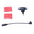 Harici Stereo Mic mikrofon 3.5mm Mini USB mikro adaptör kablosu için GoPro Hero 3 4 xiaoyi SJCAM H9 EKEN AEE spor kamera. 