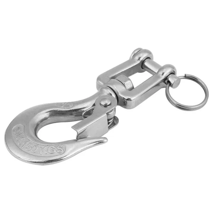Stainless%20Steel%20Eye%20Hook%20To%20Swivel%20with%20Safety%20Catch%20Lifting%20Chain%20Snap%20-%20Image%207