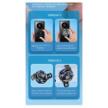 Magnetic Mobile Radiator Phone Cooler Silent Semiconductor Cooling Fan Cooler Magnetic/Back Clip 2-In-1 for Tablet/Phone. 