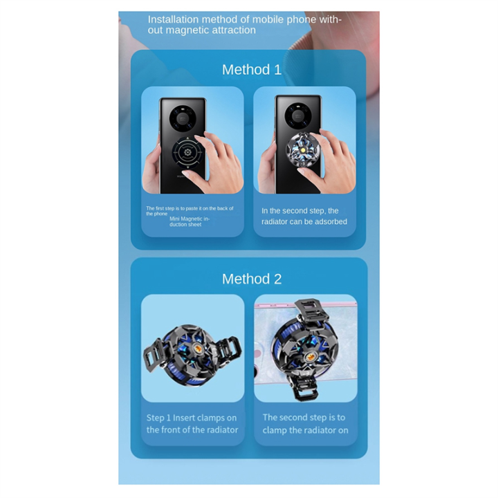 Magnetic%20Mobile%20Radiator%20Phone%20Cooler%20Silent%20Semiconductor%20Cooling%20Fan%20Cooler%20Magnetic/Back%20Clip%202-In-1%20for%20Tablet/Phone%20-%20Image%202
