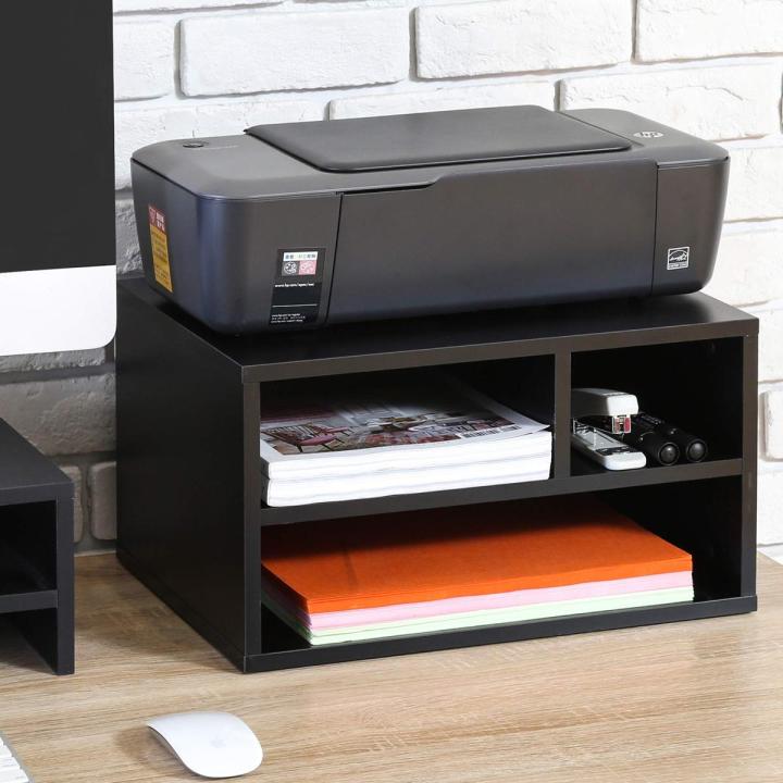 Black colour Printer Stands with Storage, Workspace Desk Paper ...