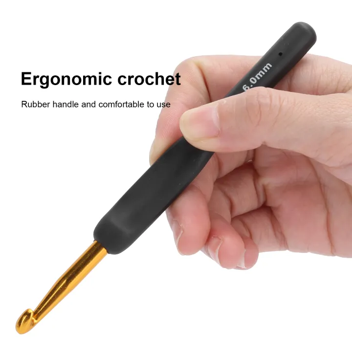 9Pcs%20Crochet%20Hook%20Sweater%20Sewing%20Thread%20Black%20Handle%20Craft%20Accessories%20Knitting%20Tools%20-%20Image%205