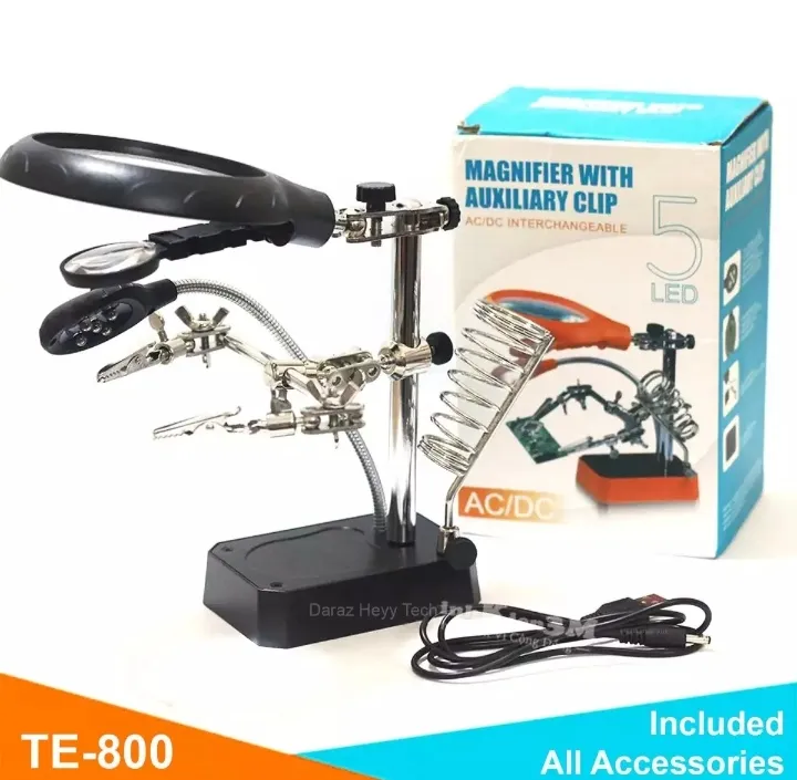 LED%20Magnifying%20Magnifier%20Glass%20with%20Light%20on%20Stand%20Clamp%20Arm%20Hands%20Free%20Black%20-%20Image%202