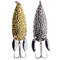 2pcs Fishing Lure 7cm 24g Metal Spoon Spinner Bait With Double Rotating Blade Artificial Lure Baits Fishing Gear. 