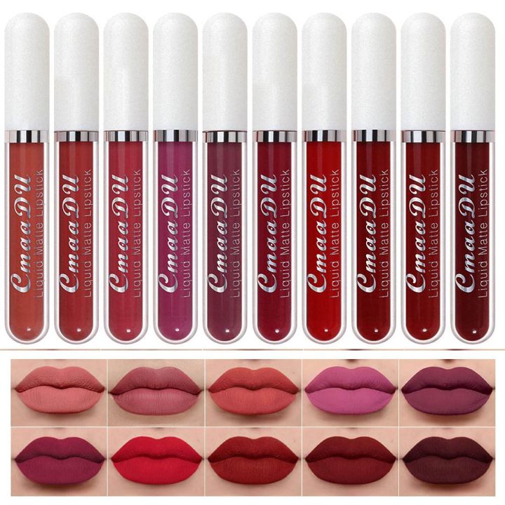 CmaaDu%2010%20Pcs%20Set%20Liquid%20Matte%20Non-stick%20Cup%20Waterproof%20Lipstick%20Set%20-%20Image%208