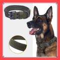 VibeVendor Pet K9 Tactical Dog Collar Adjustable Double Buckle German Shepherd Training Large Medium Dogs Accessories.