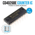 CD4026 CD4026BE 4026 Logic IC Decade Counter/ Divider DIP-16 CMOS Decade counter IC Chip IC for college DIY projects models. 
