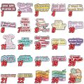 Funny Quotes Banner Enamel Pins Colorful Text Quotes Badges Brooch Lapel Pin Inspiring Jewelry for Backpack Clothes Gift. 