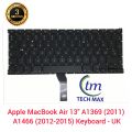 Laptop Keyboard For Apple MacBook A1369, A1466 Keyboard (UK Layout) For MacBook Air 13 inch A1369, A1466 UK. 