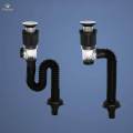 Kitchen Sink Drain Pipe Waste Water Pipe with Sealing Lid Drain Tubing Pipe. 