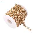 Round Link Chain 8mm Width Aluminum with Spool Roll for Jewelry Making DIY Accessories. 