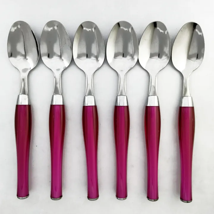 6%20Pcs%20Spoon%20Set%20(pen%20Style)%20With%20Plastic%20Handle%20For%20Kitchen%20And%20Dining%20Table%20Red%20%20Blue%20&%20Purple%20color%20-%20Image%204