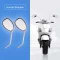 For Shadow Spirit 750 1100 VTX1300 VTX1800 Chrome Motorcycle Mirrors 10MM.