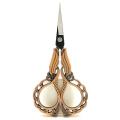 Orchid Shear New Black Blade Vintage Crafts Super Sharp Thin Tea Bag Cutting Tools Embroidery Professional Small Scissors Sewing.
