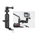 360° Rotating Handlebar Mount and Mirror Mount Holder Aluminum Alloy  For Motorcycle For Gopro Hero13/12/11/10/9/8/7/6/5/4+ Osmo Action Cameras Bike Bracket Motowolf brand. 
