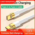 60W 5A Fast Charging Type-C to Type C Cable for Samsung Xiaomi Redmi Huawei MacBook Data Cable For iPhone Charger USB C Cable. 