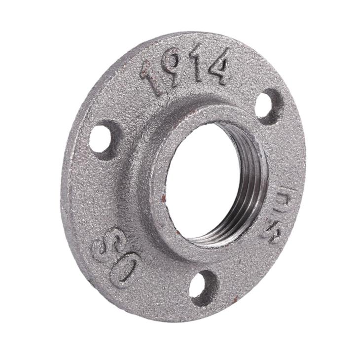 JAERBEE 1 Inches Malleable Cast Iron Pipe Flange, Industrial Pipe ...