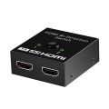 4K HDMI Switch - Supports bidirectional splitting between single and dual screens..