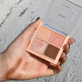 Makeup HDKD Mini Four Color Eyeshadow Palette Earth Color Sequin Glitter Student Ins Affordable Eyeshadow Small Plate 6011. 