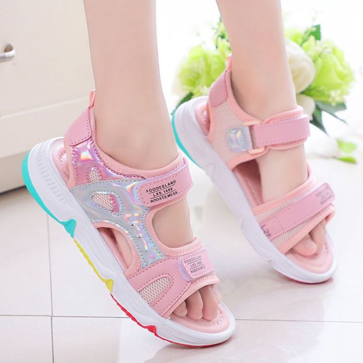 Children's Sports Sandals Summer New Fashion Girls Beach Shoes Medium and Big Children Boys Casual Students Soft Bottom Shoes